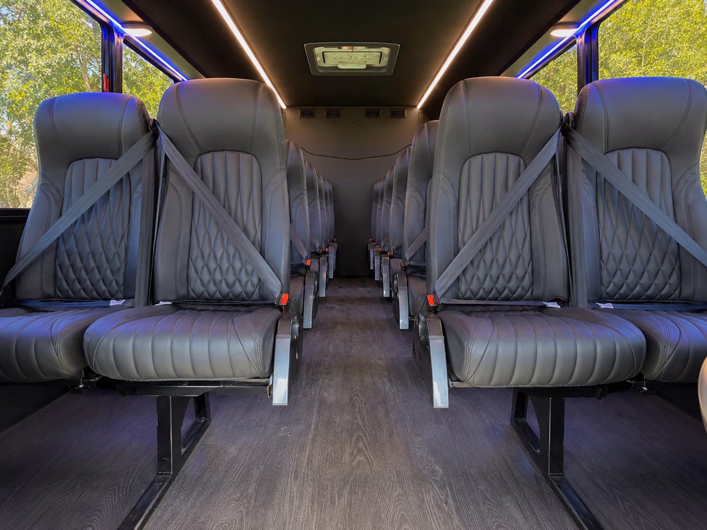 buckeye 20 passenger minibus inside