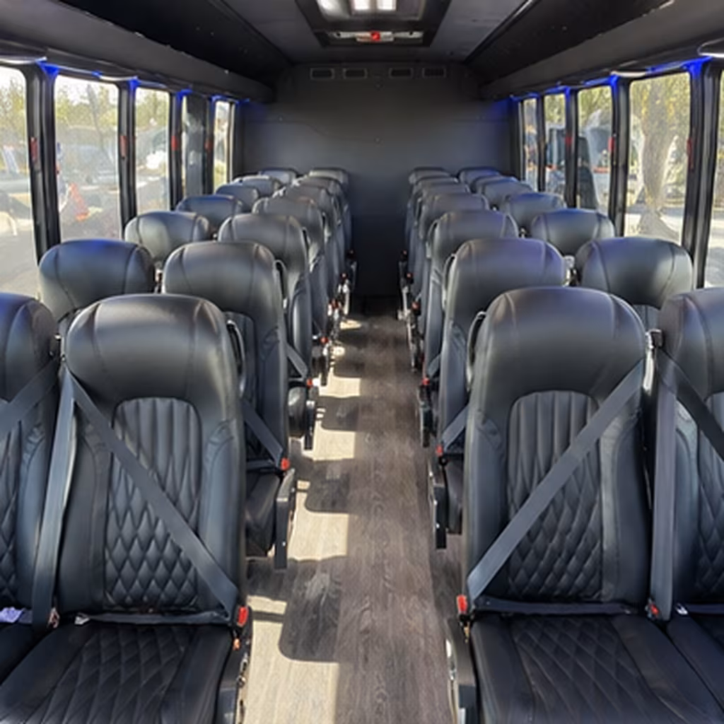 buckeye 28 passenger minibus inside