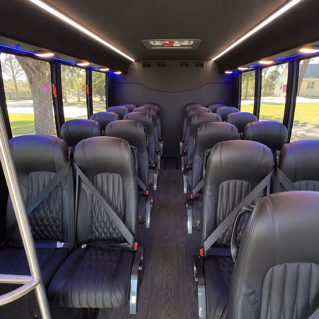 buckeye 28 passenger minibus interior