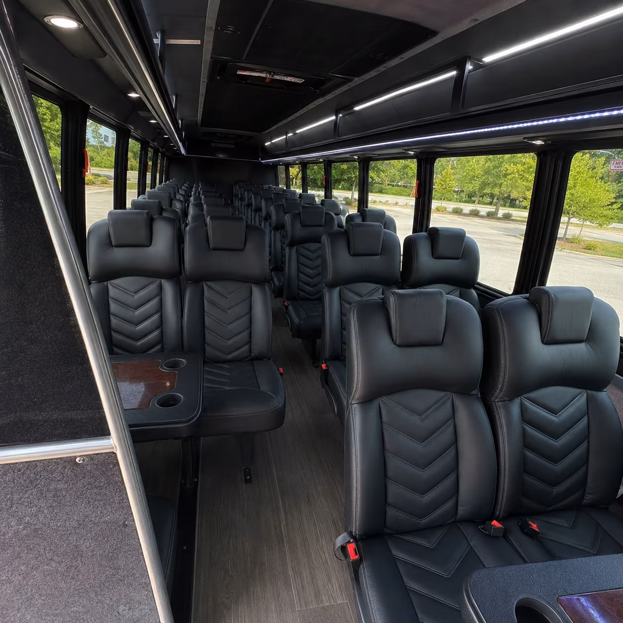 buckeye 35 passenger minibus inside