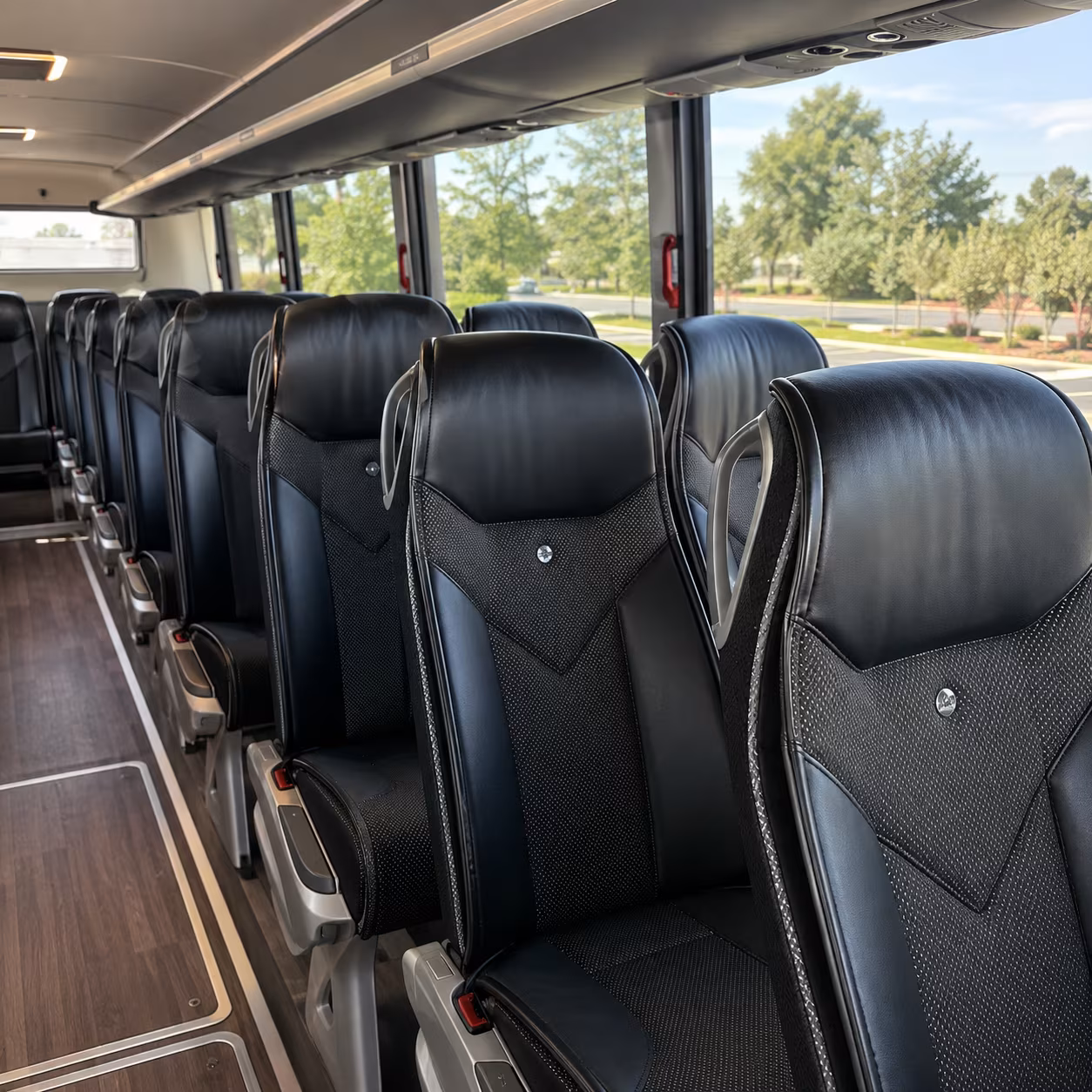 buckeye 45 passenger charter bus interior