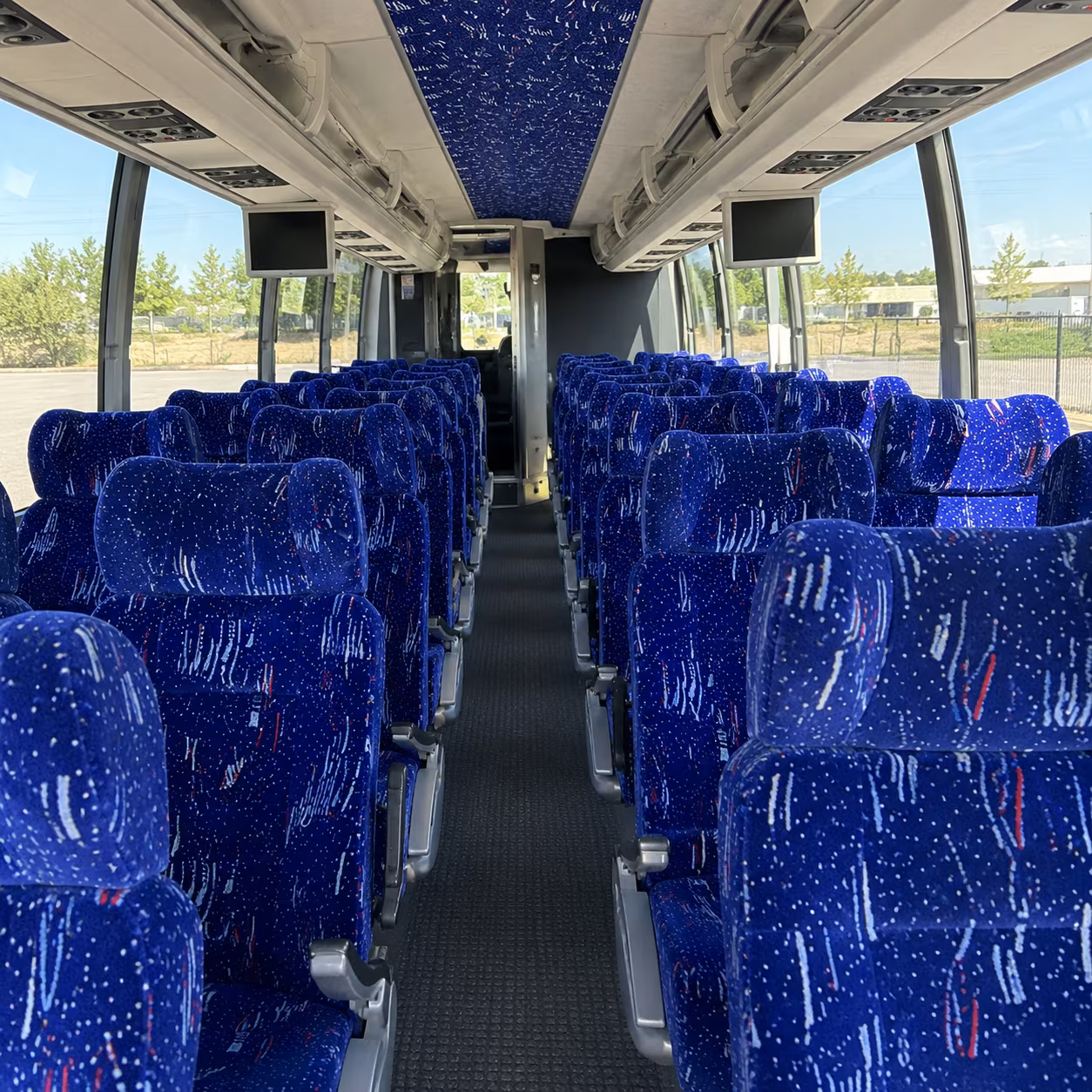 buckeye 54 passenger charter bus interior