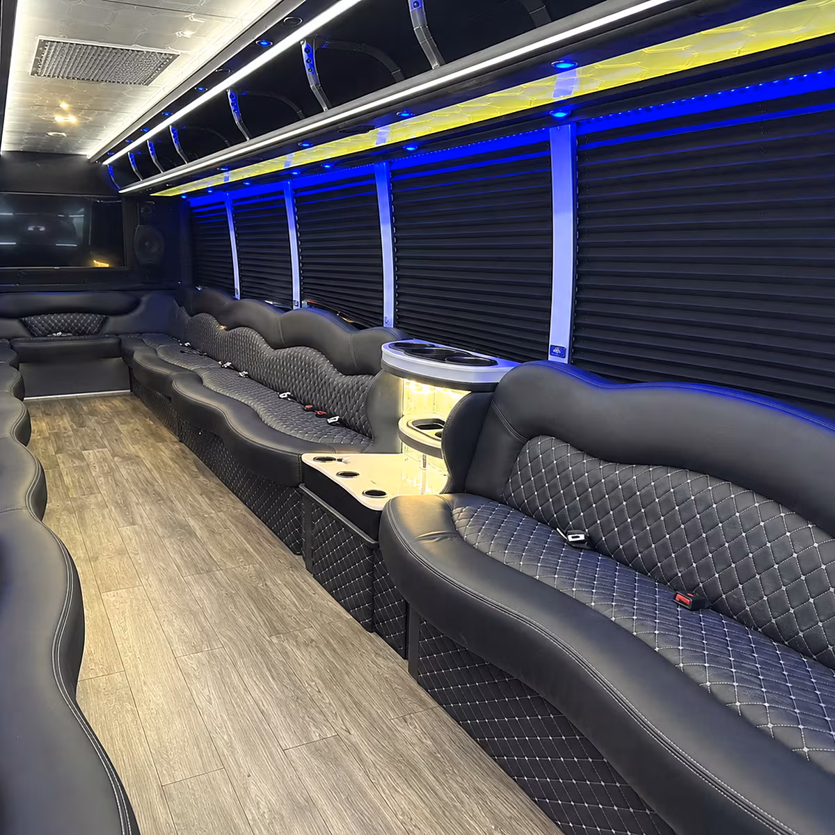 how the number of stops and hold time between them affect total bus rental cost in buckeye arizona